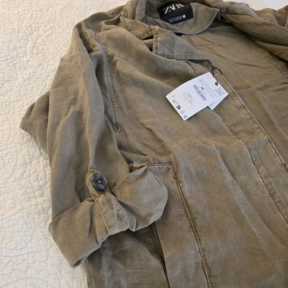 Zara, Trench Coat, NWT - Picture 3 of 17